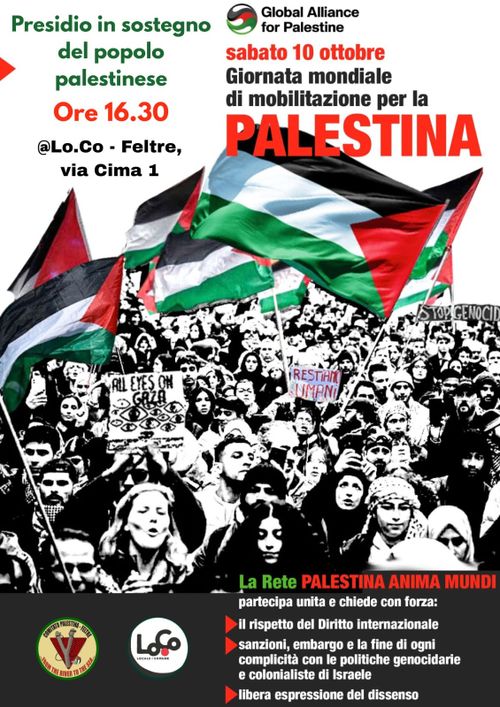 Giornata mondiale di mobilitazione per la Palestina 