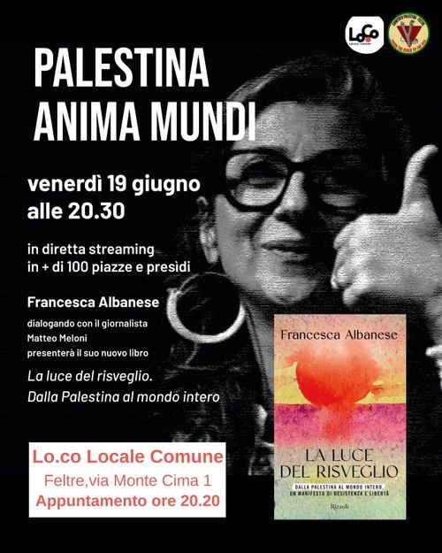Palestina anima mundi, diretta streaming con Francesca Albanese