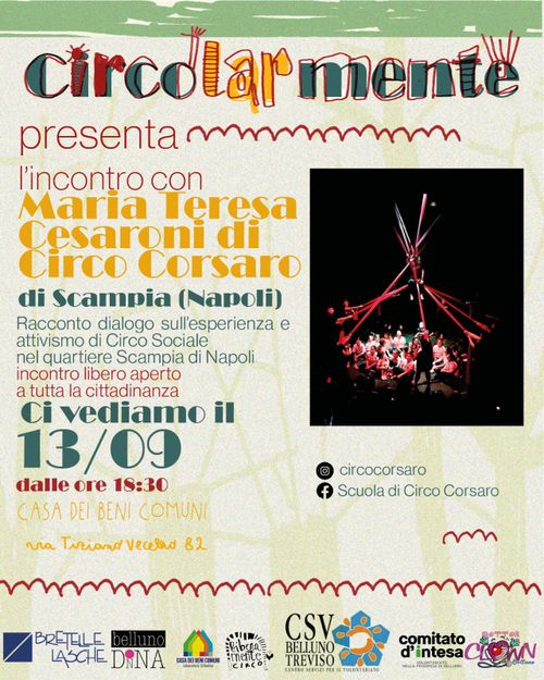Incontro con Maria Teresa Cesaroni del Circo Corsaro di Scampia (NA)