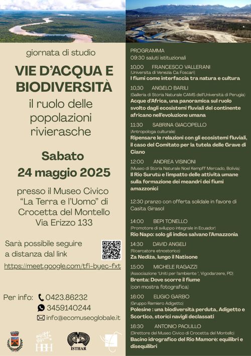 VIE D'ACQUA E BIODIVERSITÀ: il ruolo delle popolazioni rivierasche - Giornata di studio