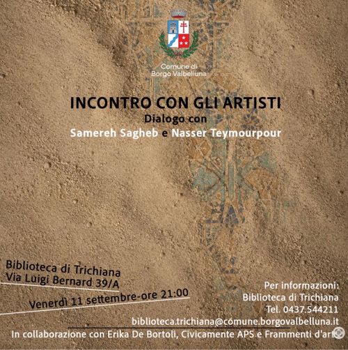 Venti di Levante. Rassegna di artisti iraniani a Mel e Trichiana. Incontro sulla situazione del’Iran