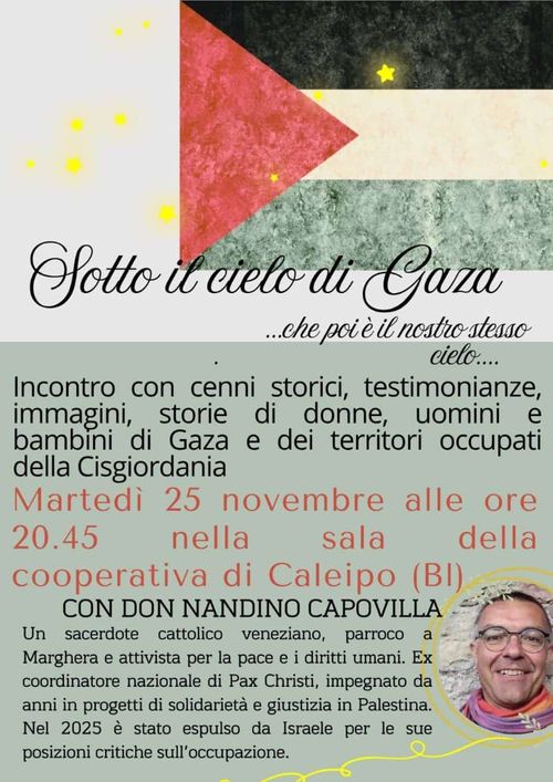 Sotto il cielo di Gaza… che poi è il nostro stesso cielo…