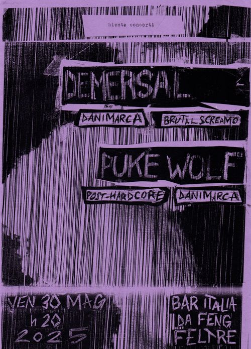 Demersal (DK) + Puke Wolf (DK) - Bar Italia / Da Feng - Feltre