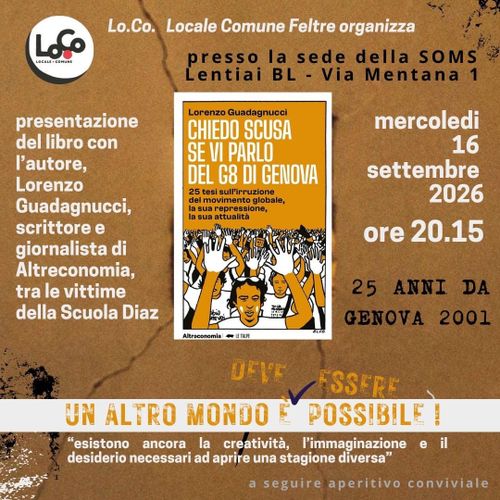 Chiedo scusa se vi parlo del G8 diGenova: presentazione e dibattito