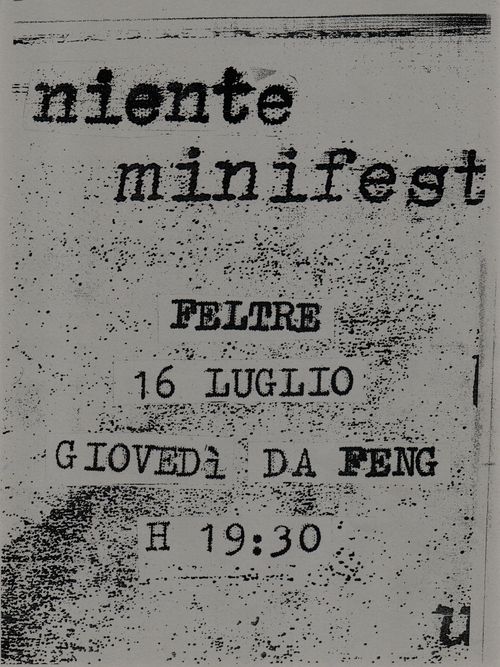 NIENTE Minifest 2026