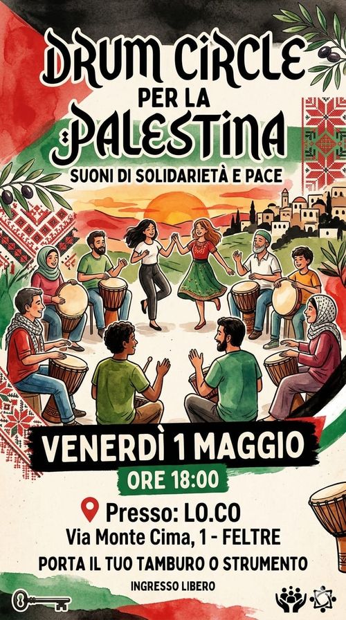 Drum Circle per la Palestina