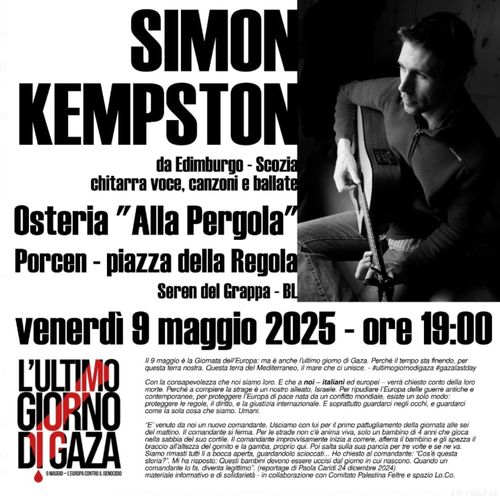 Simon Kempston in concerto - L’ultimo giorno di Gaza