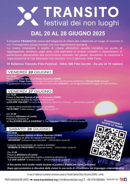 TRANSITO FILM FESTIVAL DEI NON LUOGHI 2025 - TEMA: La Solitudine
