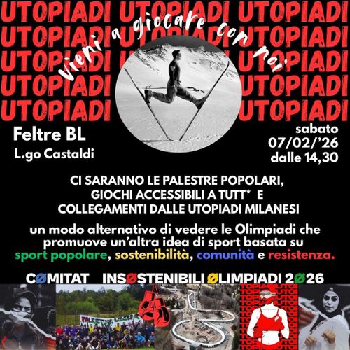 UTOPIADI. Un pomeriggio di sport popolare, socialità e solidarietà!