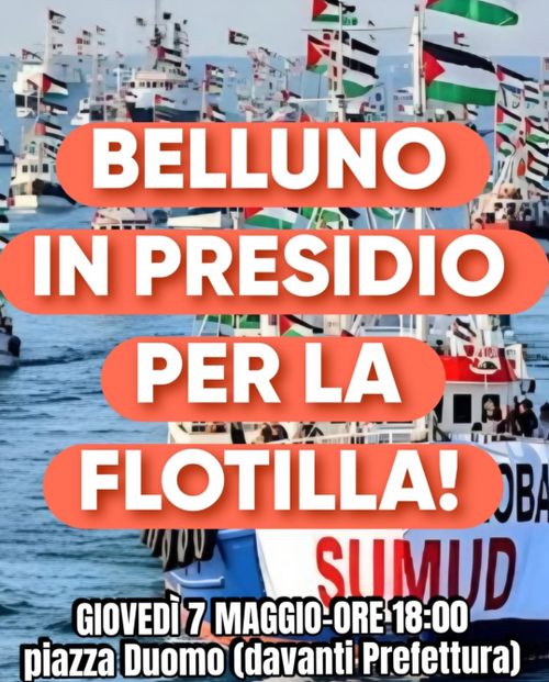 Presidio popolare a sostegno della Global Sumud Flotilla
