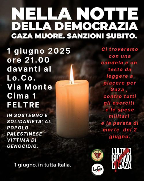 Illuminiamo la notte per Gaza